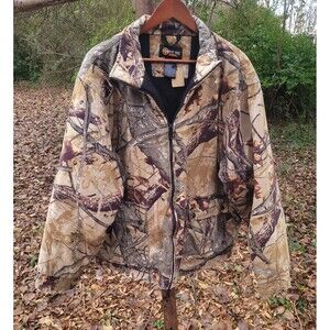 Vintage 3D Fusion Camo Bomber Jacket Distressed Insulated